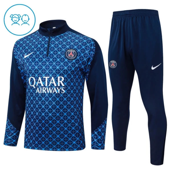 Conjunto de Sudadera 1/4 Zip PSG 2025/2026 Niño Azul