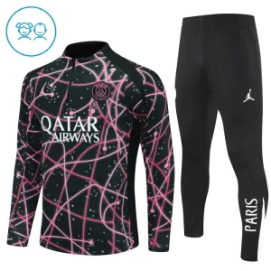 Conjunto de Sudadera 1/4 Zip PSG 2025/2026 Niño Negro