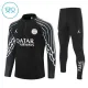 Conjunto de Sudadera 1/4 Zip PSG 2025/2026 Niño Negro