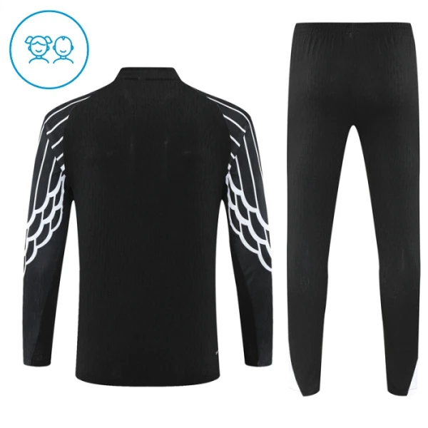Conjunto de Sudadera 1/4 Zip PSG 2025/2026 Niño Negro