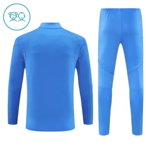Conjunto de Sudadera 1/4 Zip Real Madrid 2025/2026 Niño Azul