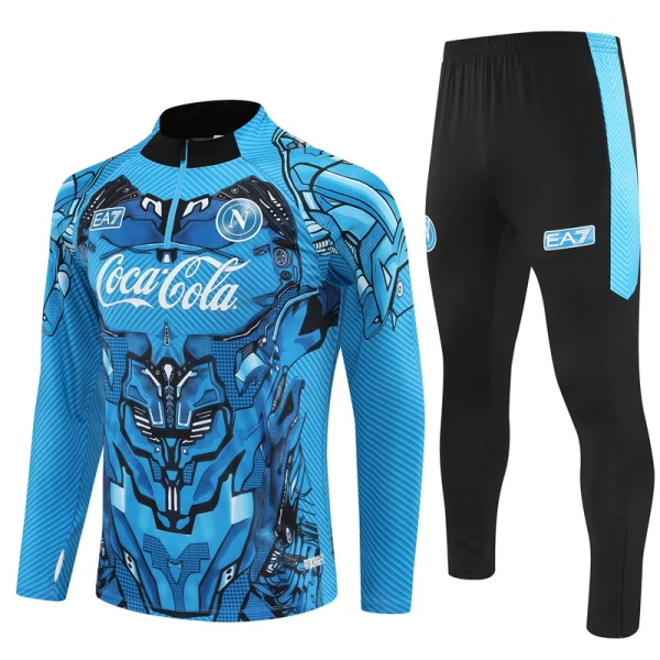 Conjunto de Sudadera 1/4 Zip SSC Napoli 2025/2026 Azul