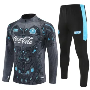 Conjunto de Sudadera 1/4 Zip SSC Napoli 2025/2026 Negro