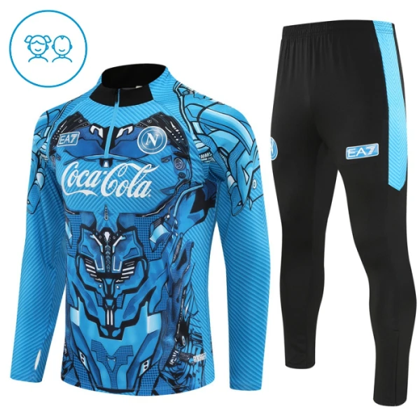 Conjunto de Sudadera 1/4 Zip SSC Napoli 2025/2026 Niño Azul