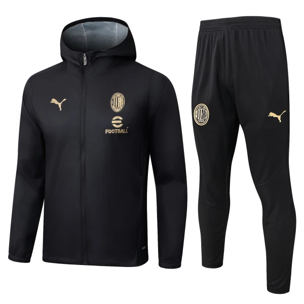 Sudadera con Capucha AC Milan 2025/2026 Negro Sudadera con Capucha AC Milan 2025/2026 Negro