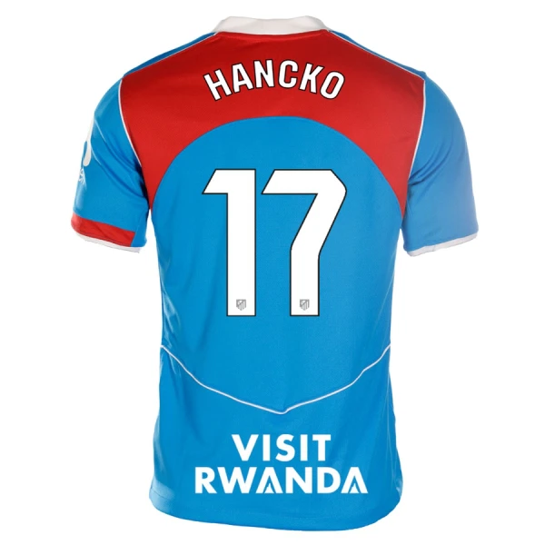 Camiseta Atlético Madrid Dávid Hancko 17 Tercera Equipación 2025/2026