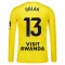 Camiseta Atlético Madrid Jan Oblak 13 Portero 2025/2026 Amarillo Manga Larga