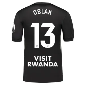 Camiseta Atlético Madrid Jan Oblak 13 Portero 2025/2026 Negro