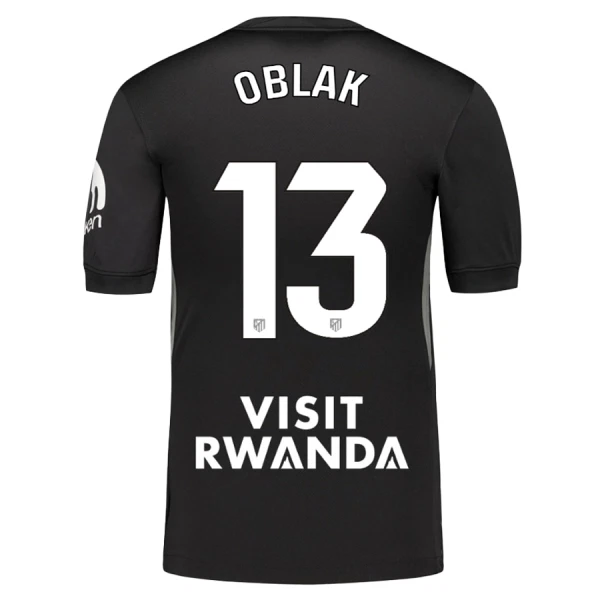 Conjunto Atlético Madrid Jan Oblak 13 Portero 2025/2026 Niño Negro