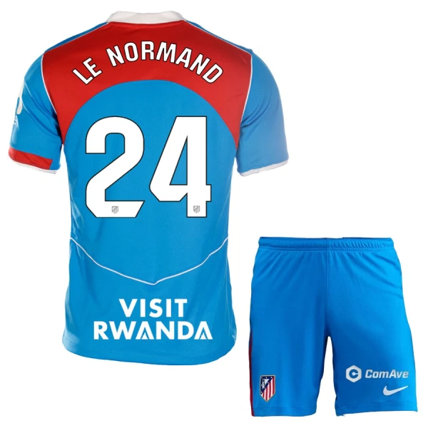 Conjunto Atlético Madrid Le Normand 24 Tercera Equipación 2025/2026 Niño