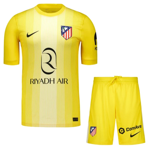 Conjunto Atlético Madrid Portero 2025/2026 Niño Amarillo