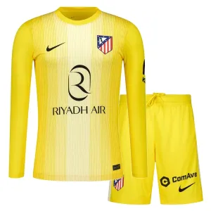 Conjunto Atlético Madrid Portero 2025/2026 Niño Amarillo Manga Larga