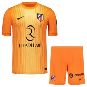 Conjunto Atlético Madrid Portero 2025/2026 Niño Naranja
