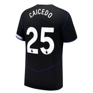 Camiseta Chelsea Moisés Caicedo 25 Tercera Equipación 2025/2026