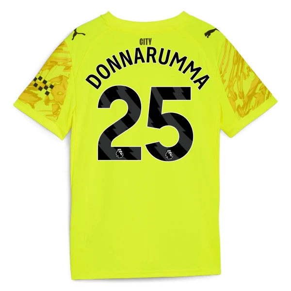 Camiseta Manchester City Gianluigi Donnarumma 25 Portero 2025/2026 Amarillo