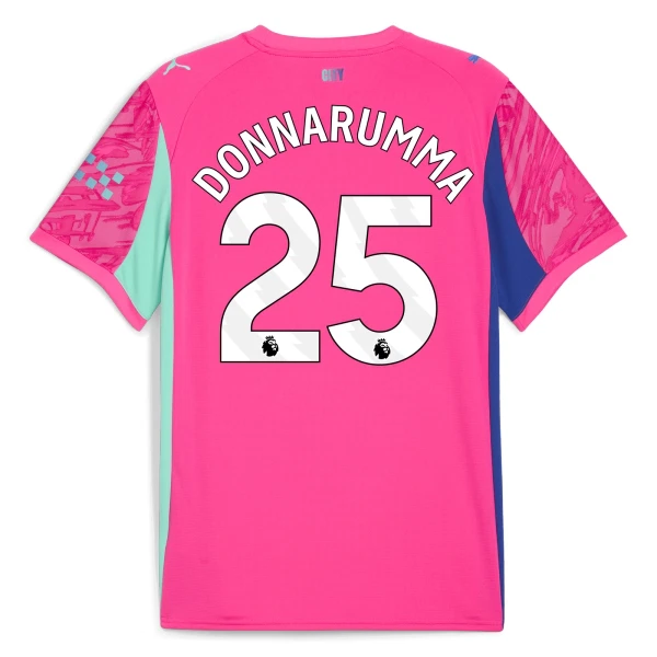 Camiseta Manchester City Gianluigi Donnarumma 25 Portero 2025/2026 Rosa