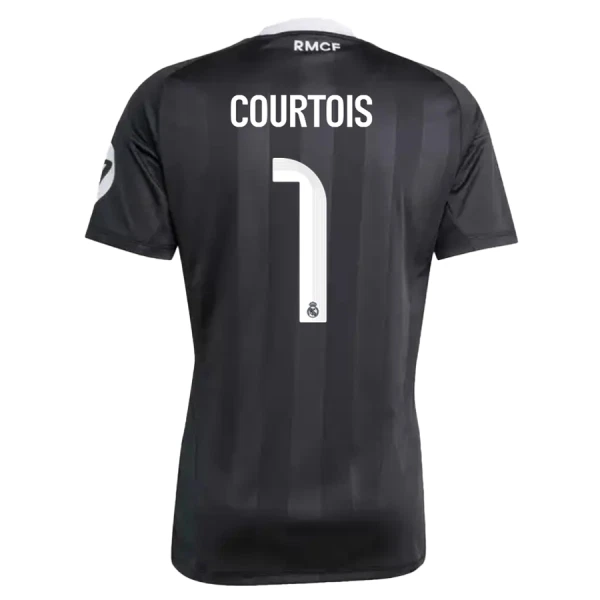 Camiseta Real Madrid Thibaut Courtois 1 Portero 2025/2026 Negro