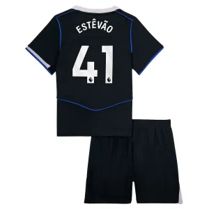 Conjunto Chelsea Estêvão 41 Tercera Equipación 2025/2026 Niño
