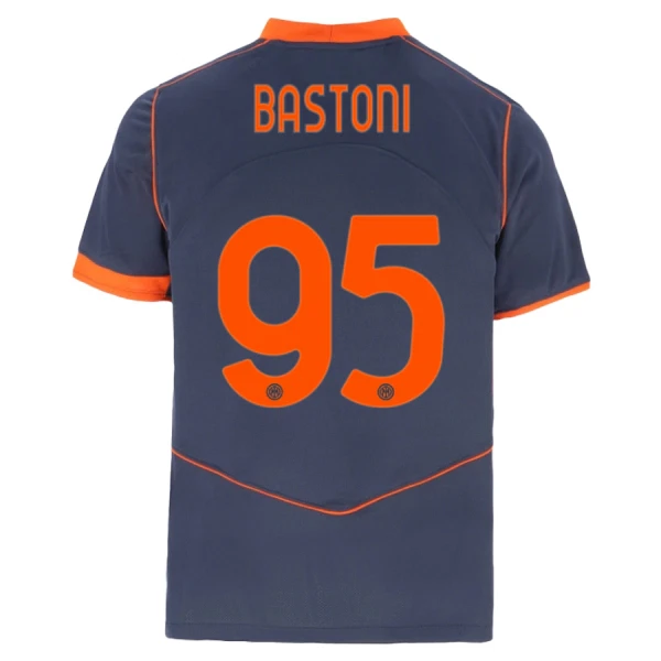 Conjunto Inter de Milán Alessandro Bastoni 95 Tercera Equipación 2025/2026 Niño