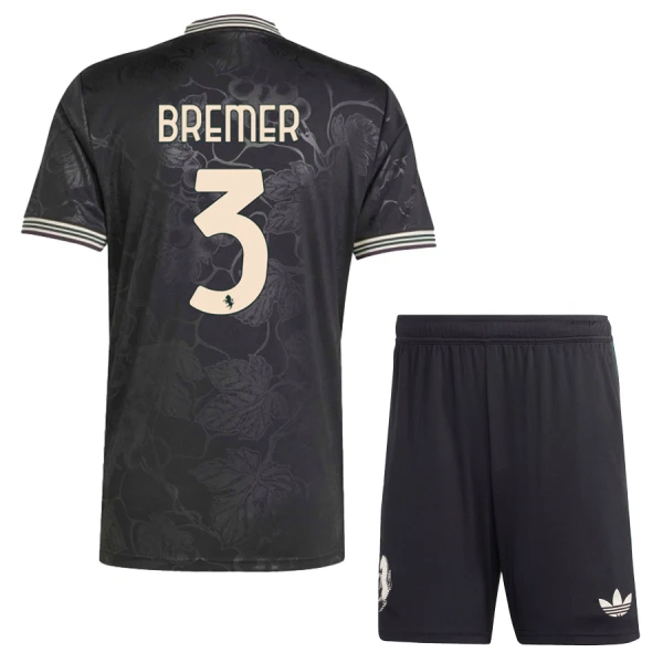 Conjunto Juventus Bremer 3 Tercera Equipación 2025/2026 Niño