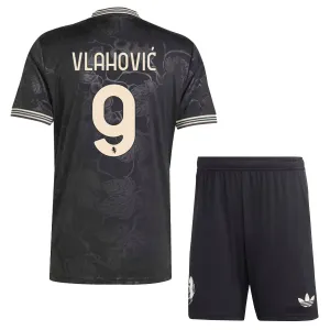 Conjunto Juventus Dušan Vlahović 9 Tercera Equipación 2025/2026 Niño