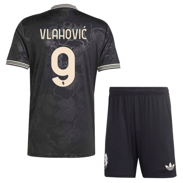Conjunto Juventus Dušan Vlahović 9 Tercera Equipación 2025/2026 Niño