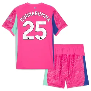Conjunto Manchester City Gianluigi Donnarumma 25 Portero 2025/2026 Niño Rosa
