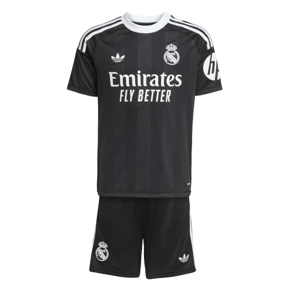 Conjunto Real Madrid Portero 2025/2026 Niño Negro