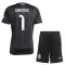 Conjunto Real Madrid Thibaut Courtois 1 Portero 2025/2026 Niño Negro