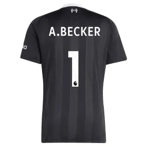 Camiseta Liverpool Alisson Becker 1 Portero 2025/2026 Negro