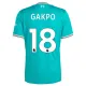 Camiseta Liverpool Cody Gakpo 18 Tercera Equipación 2025/2026