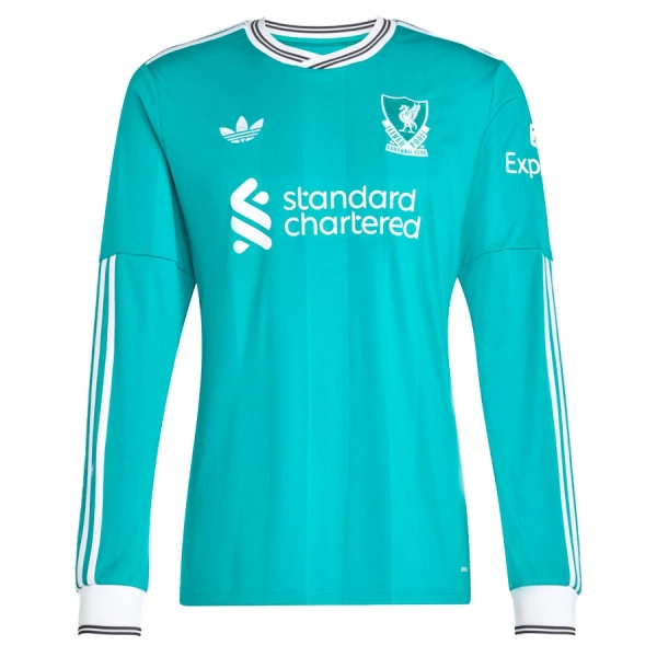 Camiseta Liverpool Tercera Equipación 2025/2026 Manga Larga