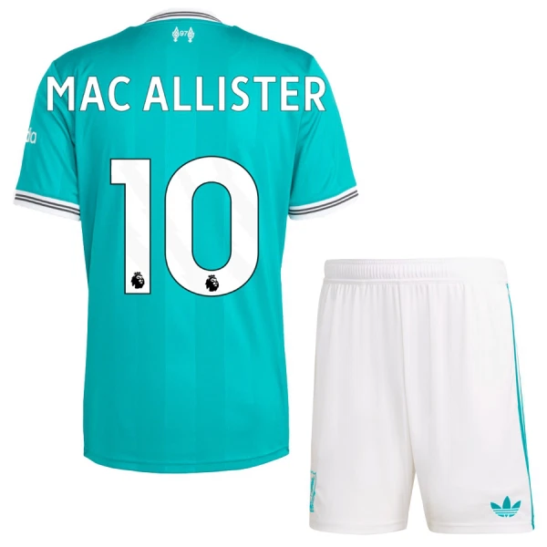 Conjunto Liverpool Alexis Mac Allister 10 Tercera Equipación 2025/2026 Niño