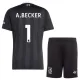 Conjunto Liverpool Alisson Becker 1 Portero 2025/2026 Niño Negro Conjunto Liverpool Alisson Becker 1 Portero 2025/2026 Niño Negro