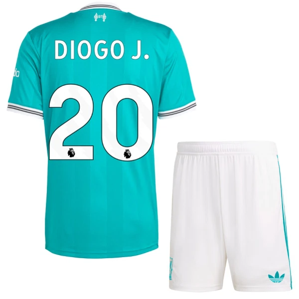 Conjunto Liverpool Diogo Jota 20 Tercera Equipación 2025/2026 Niño