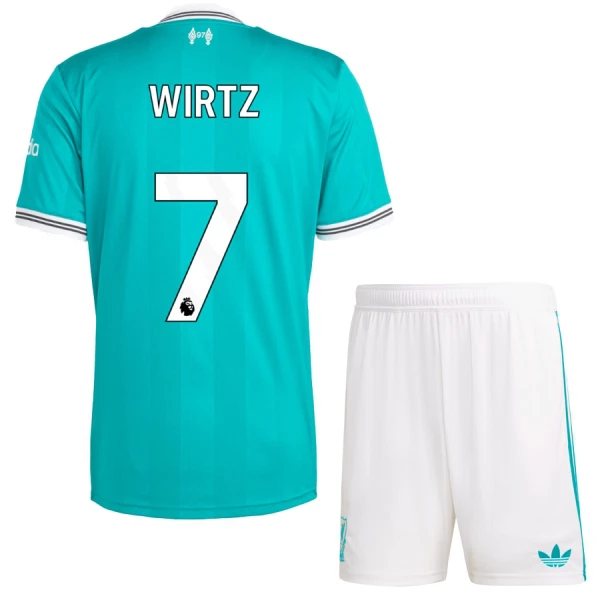 Conjunto Liverpool Florian Wirtz 7 Tercera Equipación 2025/2026 Niño