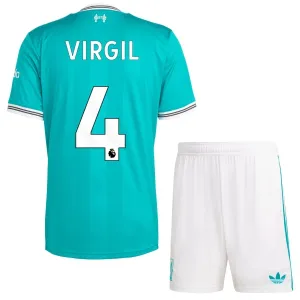 Conjunto Liverpool Virgil van Dijk 4 Tercera Equipación 2025/2026 Niño