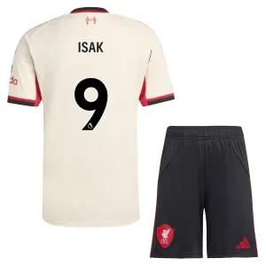 Conjunto Liverpool Alexander Isak 9 Visitante 2025/2026 Niño