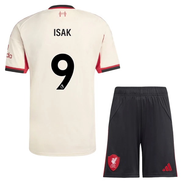 Conjunto Liverpool Alexander Isak 9 Visitante 2025/2026 Niño