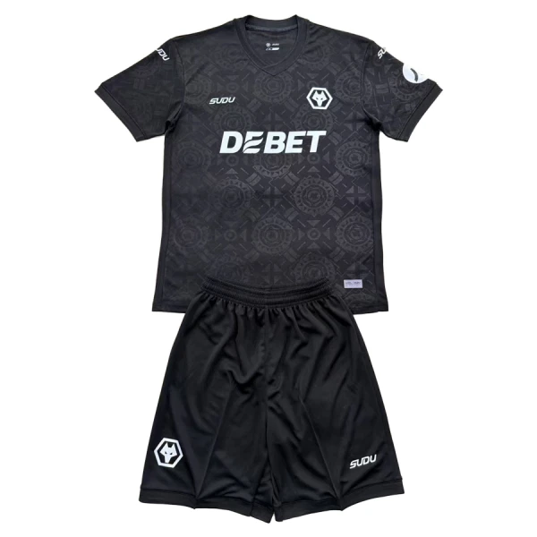 Conjunto Wolverhampton Wanderers Portero 2025/2026 Niño Negro