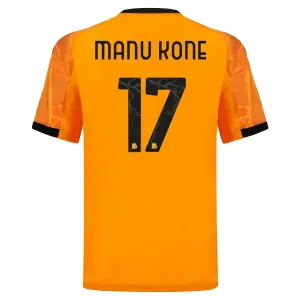 Camiseta AS Roma Manu Kone 17 Visitante 2025/2026