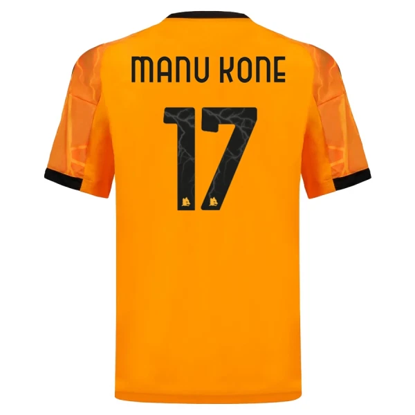 Camiseta AS Roma Manu Kone 17 Visitante 2025/2026