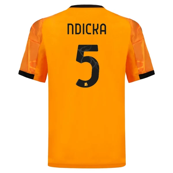 Conjunto AS Roma Ndicka 5 Visitante 2025/2026 Niño