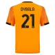 Conjunto AS Roma Paulo Dybala 21 Visitante 2025/2026 Niño