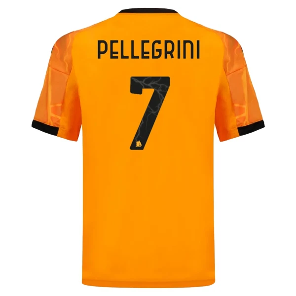Conjunto AS Roma Pellegrini 7 Visitante 2025/2026 Niño