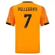 Conjunto AS Roma Pellegrini 7 Visitante 2025/2026 Niño