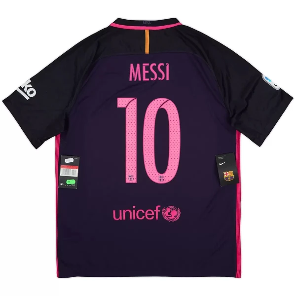 Camiseta Barcelona Lionel Messi 10 2016-17 Visitante Retro