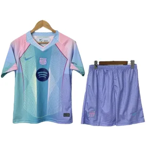 Conjunto Barcelona 2025/2026 Niño Azul Edición Especial