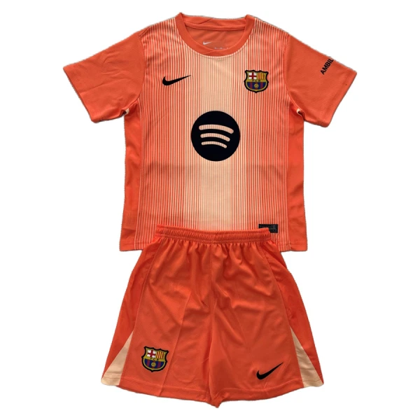 Conjunto FC Barcelona Portero 2025/2026 Niño Naranja Conjunto FC Barcelona Portero 2025/2026 Niño Naranja