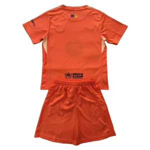 Conjunto FC Barcelona Portero 2025/2026 Niño Naranja